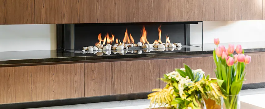 Double-height Fireplace Design Refurbishment in Wayne, Michigan